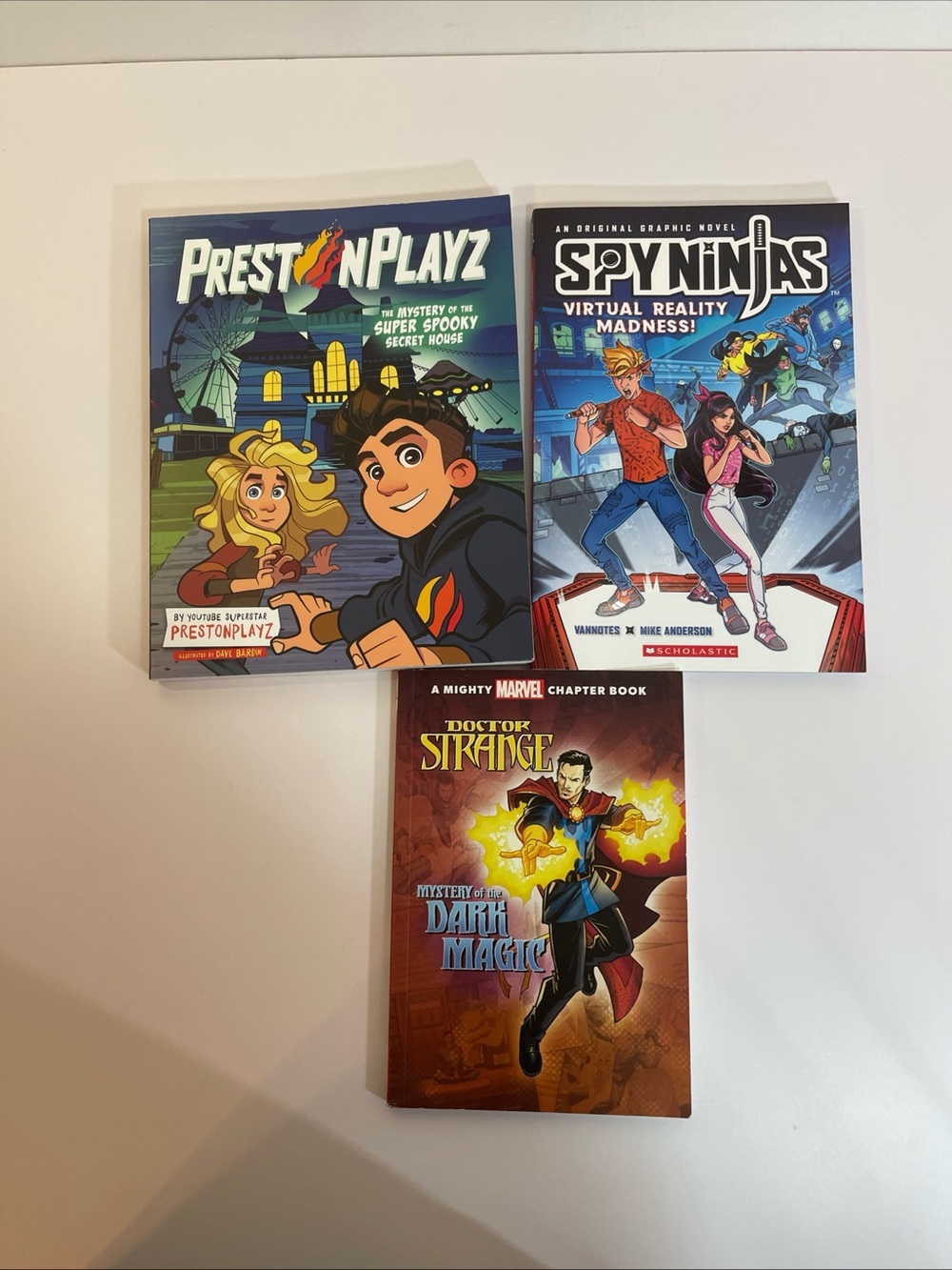 Lot Of 3 Tween Boys Graphic Novels & Chapter Books Mystery Reading Middle School